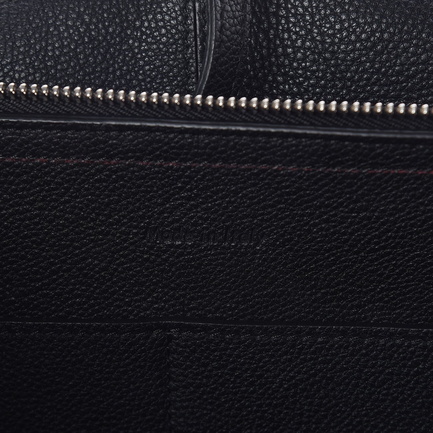 Celine Baby Grained Calfskin Small Tri-Fold Bag Black 6 of 9