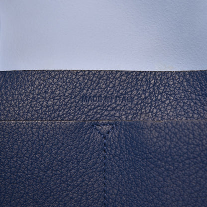 Christian Dior Supple Grained Calfskin Large Open Bar Tote Blue 8 of 12