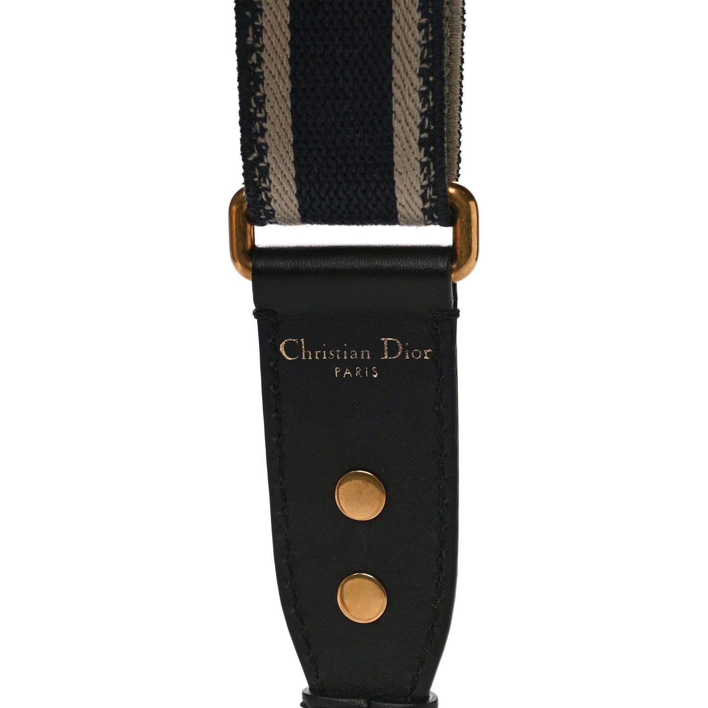 Canvas Embroidered Shoulder Strap Blue