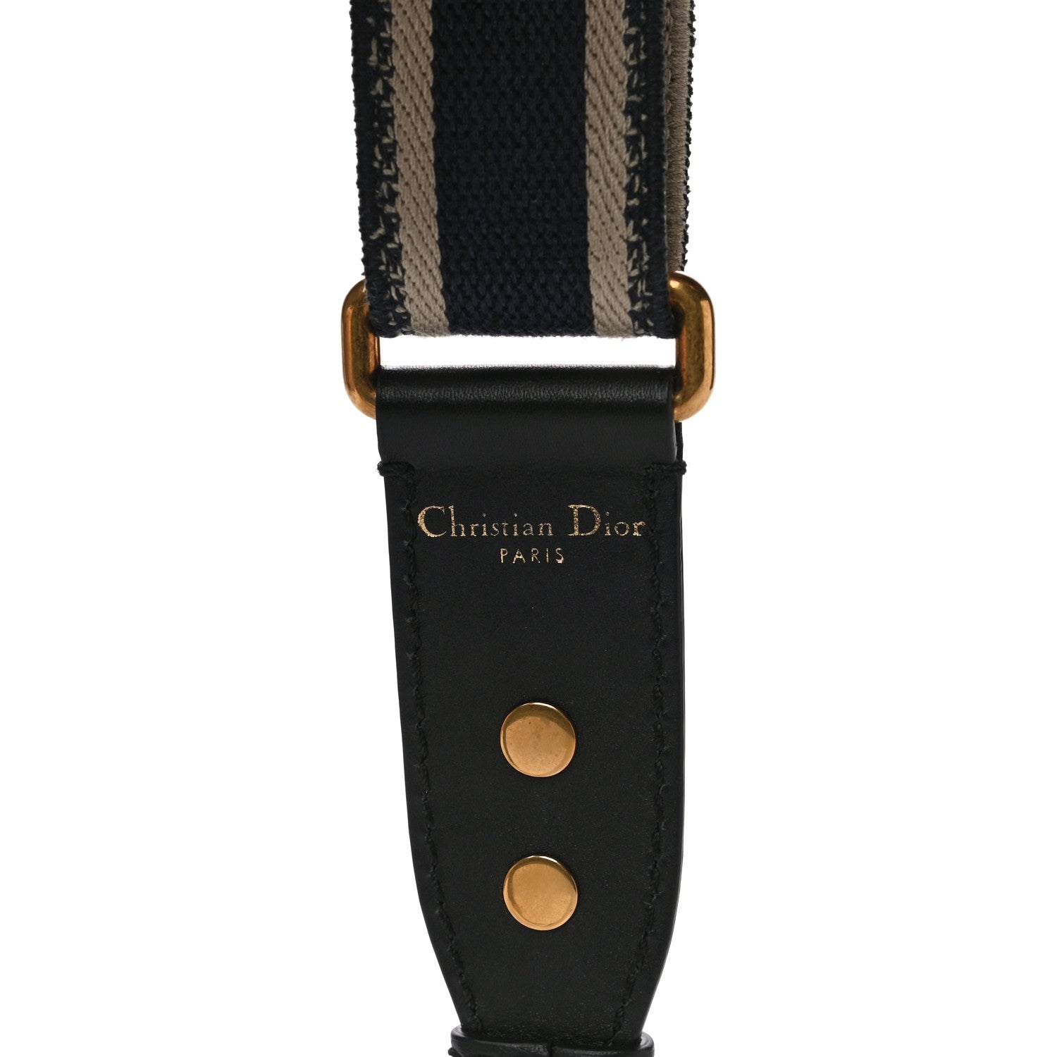 Christian Dior Canvas Embroidered Shoulder Strap Blue 4 of 7