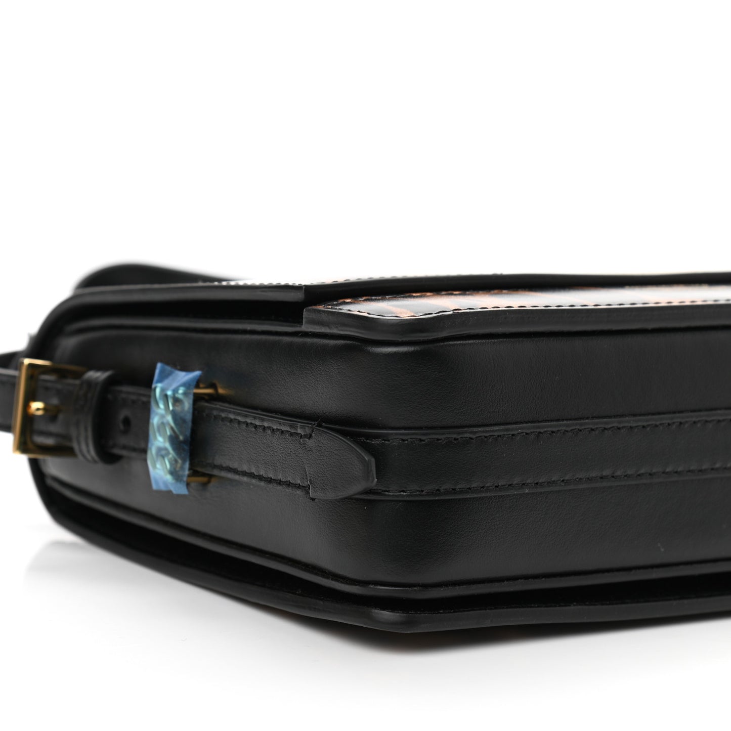 Calfskin Leopard Small Grace Bag Black