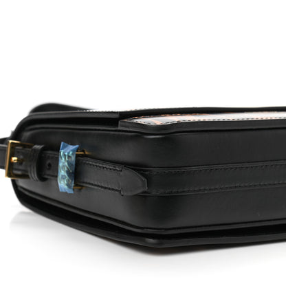 Burberry Calfskin Leopard Small Grace Bag Black 8 of 12