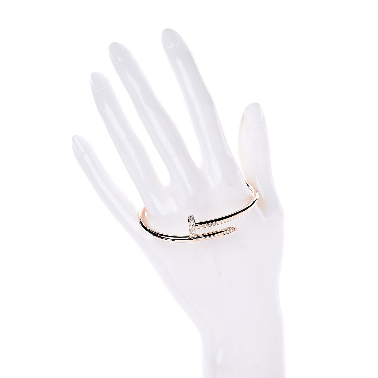 18K Pink Gold Diamond Juste Un Clou Bracelet 16