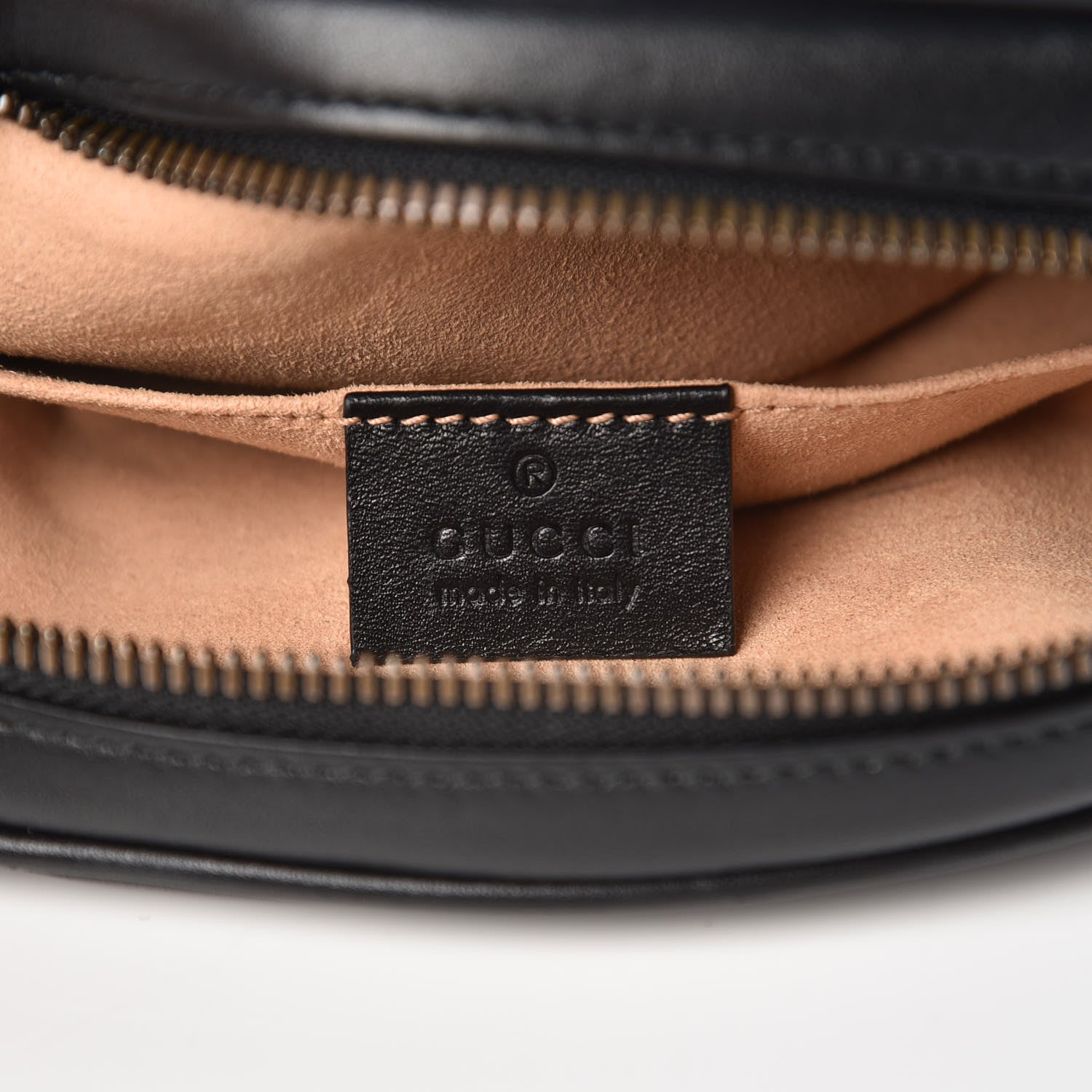Gucci Calfskin Matelasse GG Marmont Belt Bag 95 38 Black 6 of 11