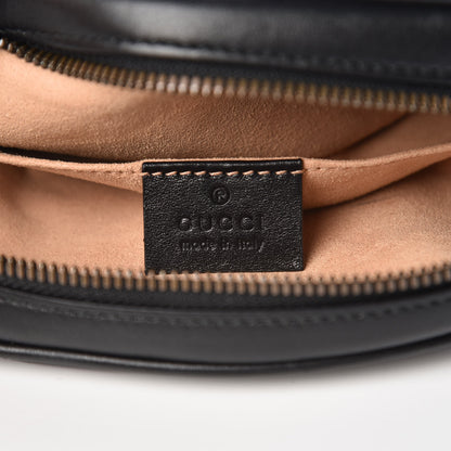Gucci Calfskin Matelasse GG Marmont Belt Bag 95 38 Black 6 of 11