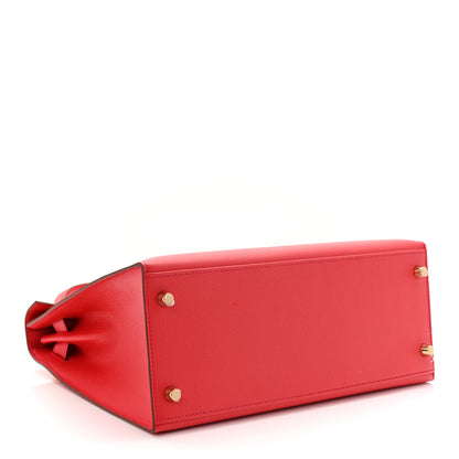 Hermes Epsom Kelly Sellier 28 Rouge Tomate 4 of 10