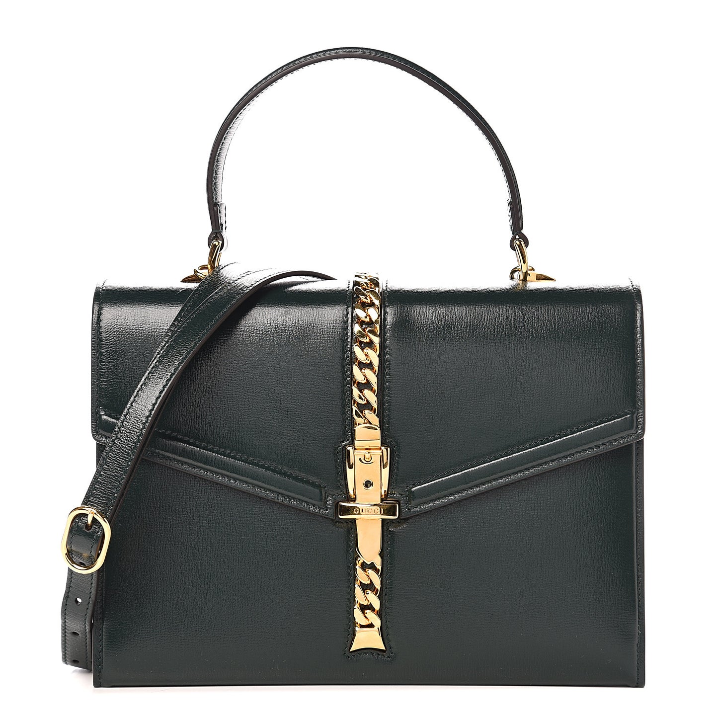Azalea Calfskin Small Sylvie 1969 Top Handle Bag Green