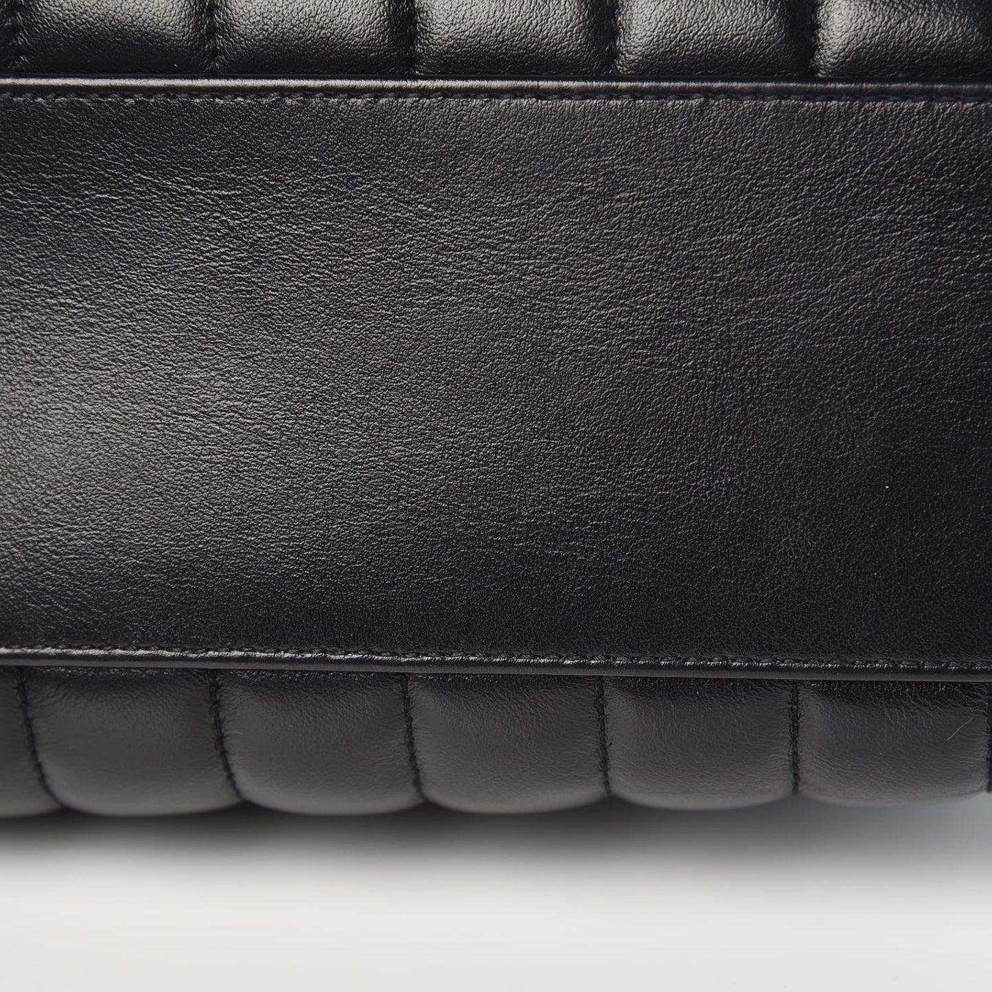 Calfskin Y Quilted Monogram Small Loulou Shopper Black
