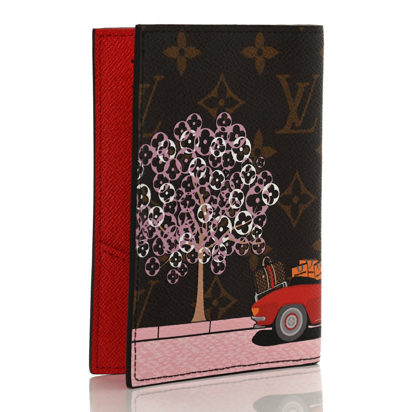 Monogram 2019 Christmas Animation Passport Cover Rouge