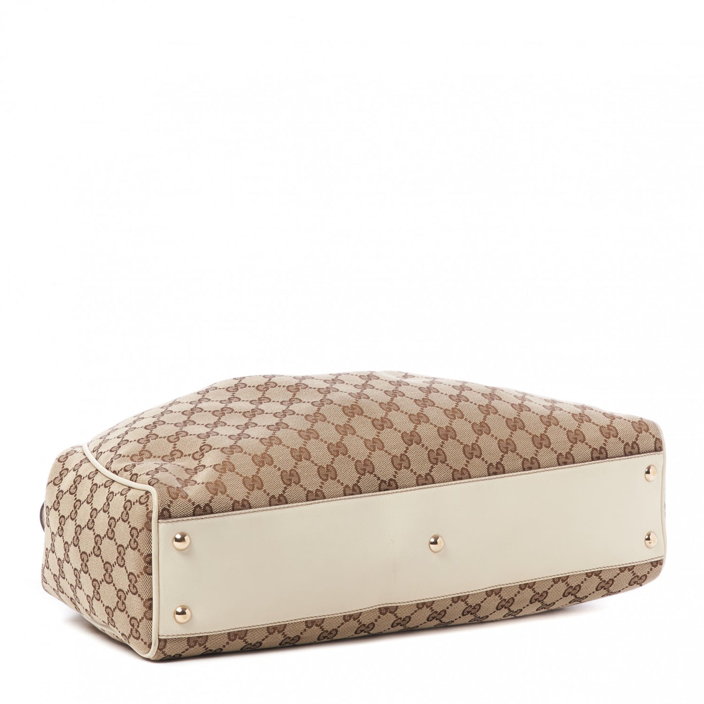 Monogram Peggy Braided Tote Off White
