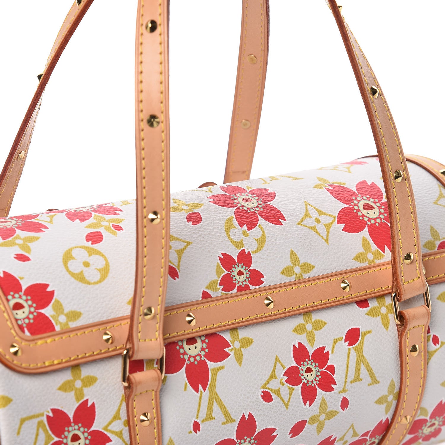 Louis Vuitton Monogram Cherry Blossom Papillon Red Creme 12 of 15