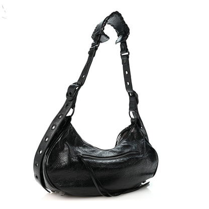 Balenciaga Agneau Arena Monochrome Small Le Cagole Shoulder Bag Black 4 of 12
