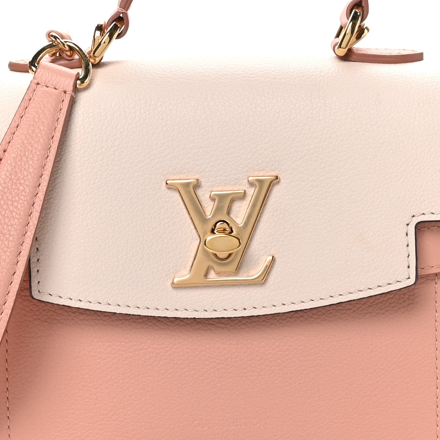 Soft Calfskin Mini Lockme Ever Rose Trianon Quartz