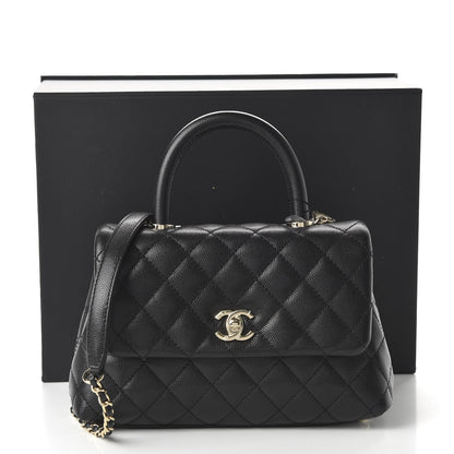 Chanel Caviar Quilted Mini Coco Handle Flap Black 11 of 11