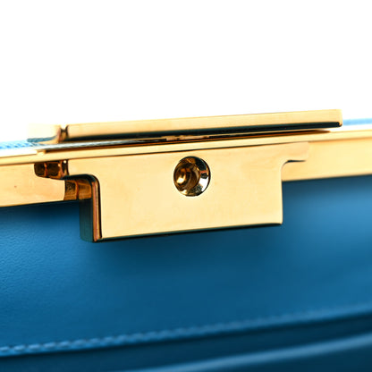 Prada Saffiano City Calf Light Frame Bag Celeste 11 of 15