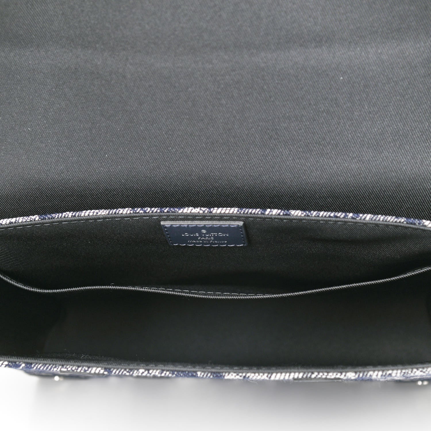 Louis Vuitton Monogram Tapestry Trunk Messenger Bleu 5 of 11
