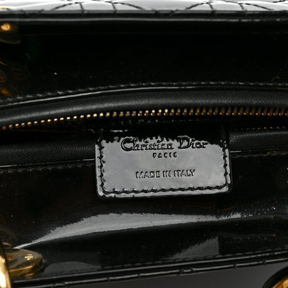 Christian Dior Patent Cannage Medium Lady Dior Black 6 of 12