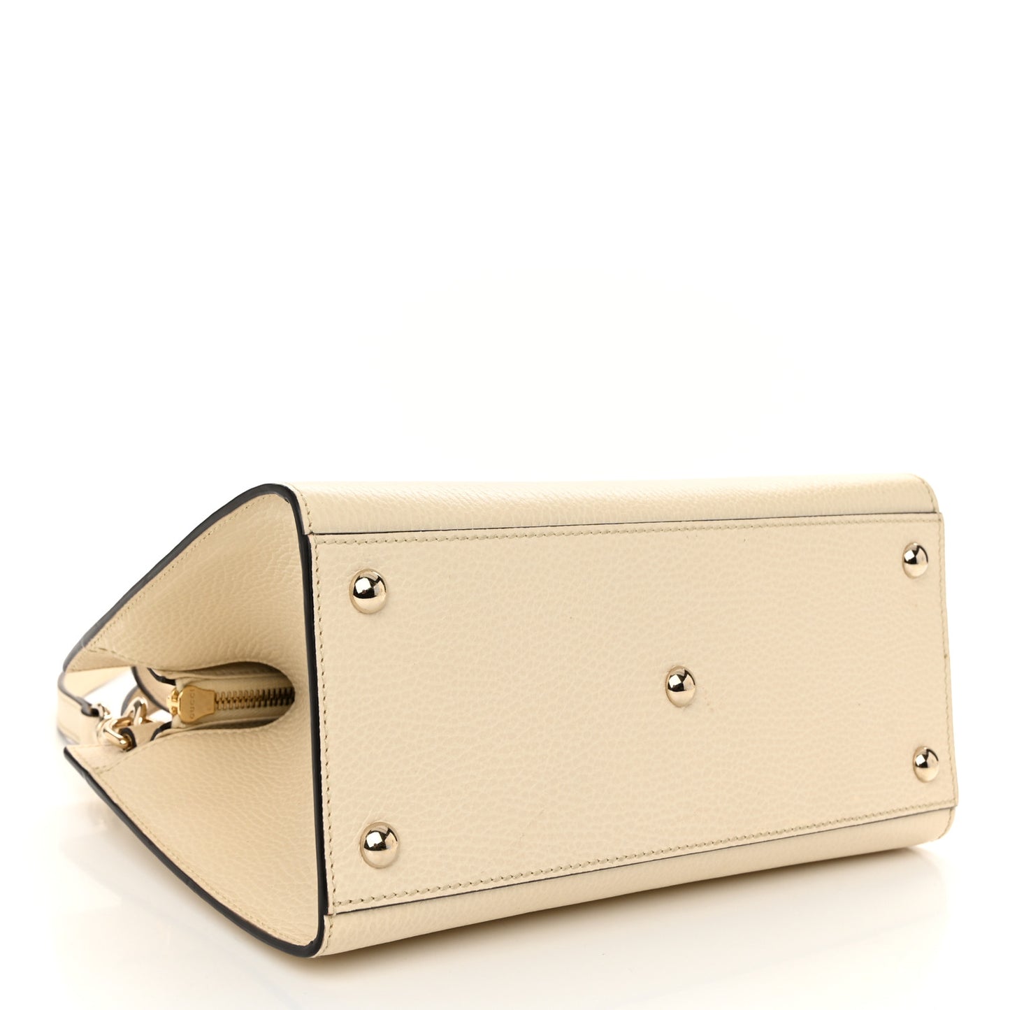 Dollar Calfskin Medium Soho Top Handle Satchel Ivoire