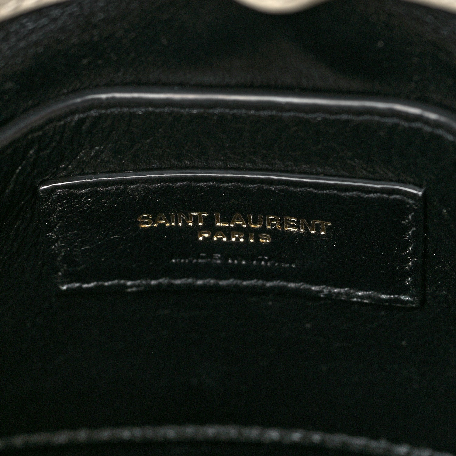 Saint Laurent Lambskin Quilted Monogram Baby Victoire Chain Clutch Blanc Vintage 6 of 9