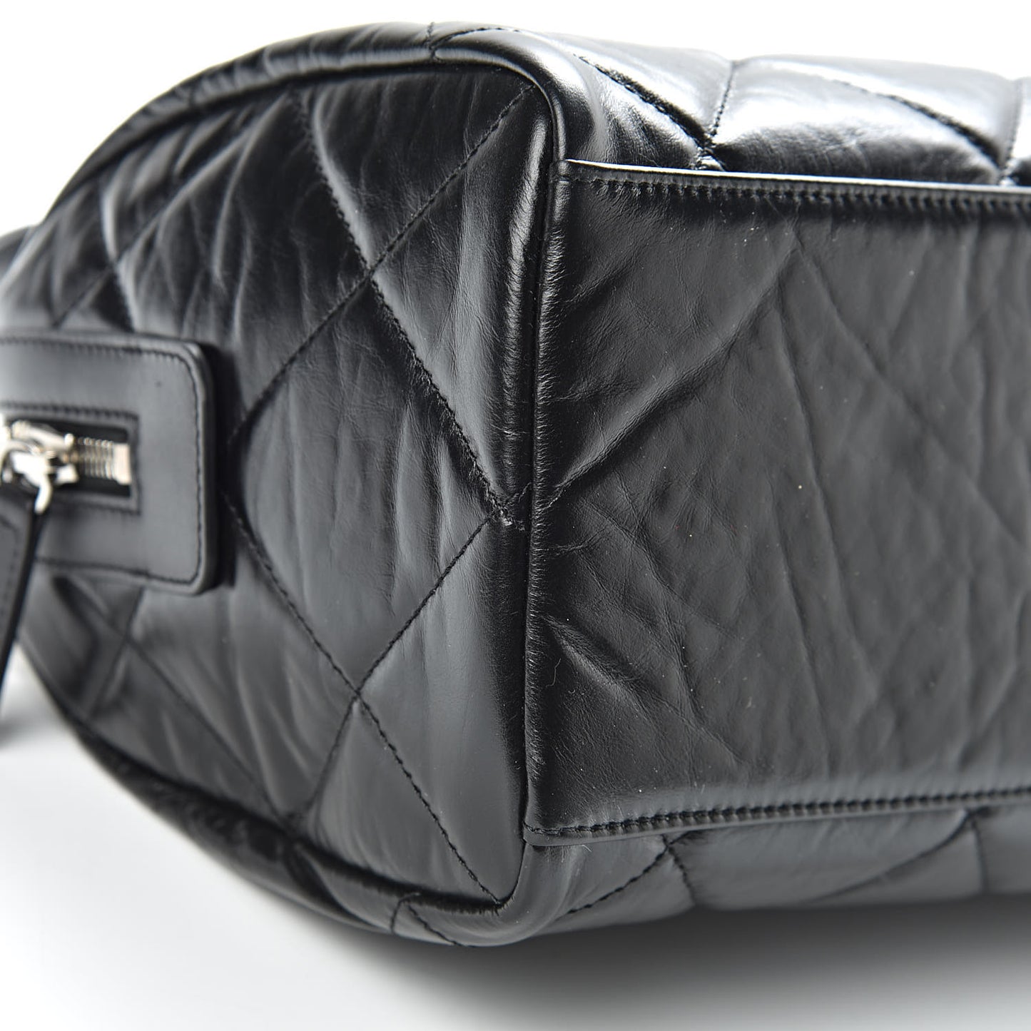 Calfskin Small Bowling Bag Black
