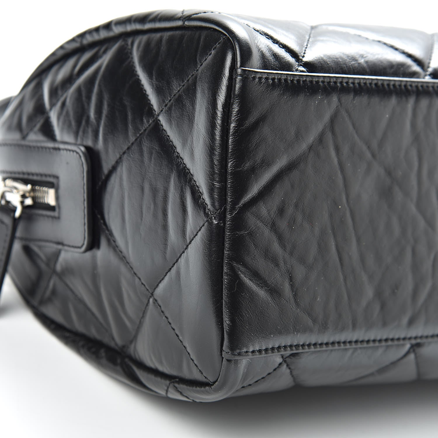 Chanel Calfskin Small Bowling Bag Black 10 of 12