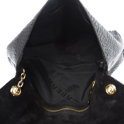 Burberry Signature Grain Large Mildenhall Shoulder Bag Black 5 of 14