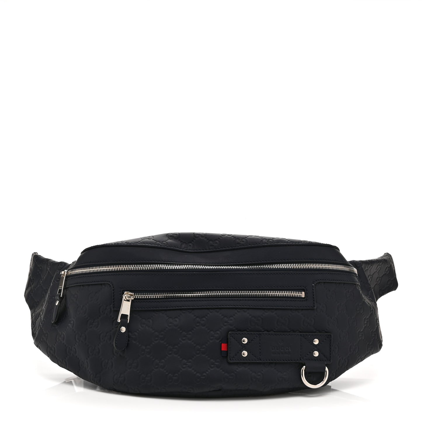 Guccissima Web Belt Bag Navy