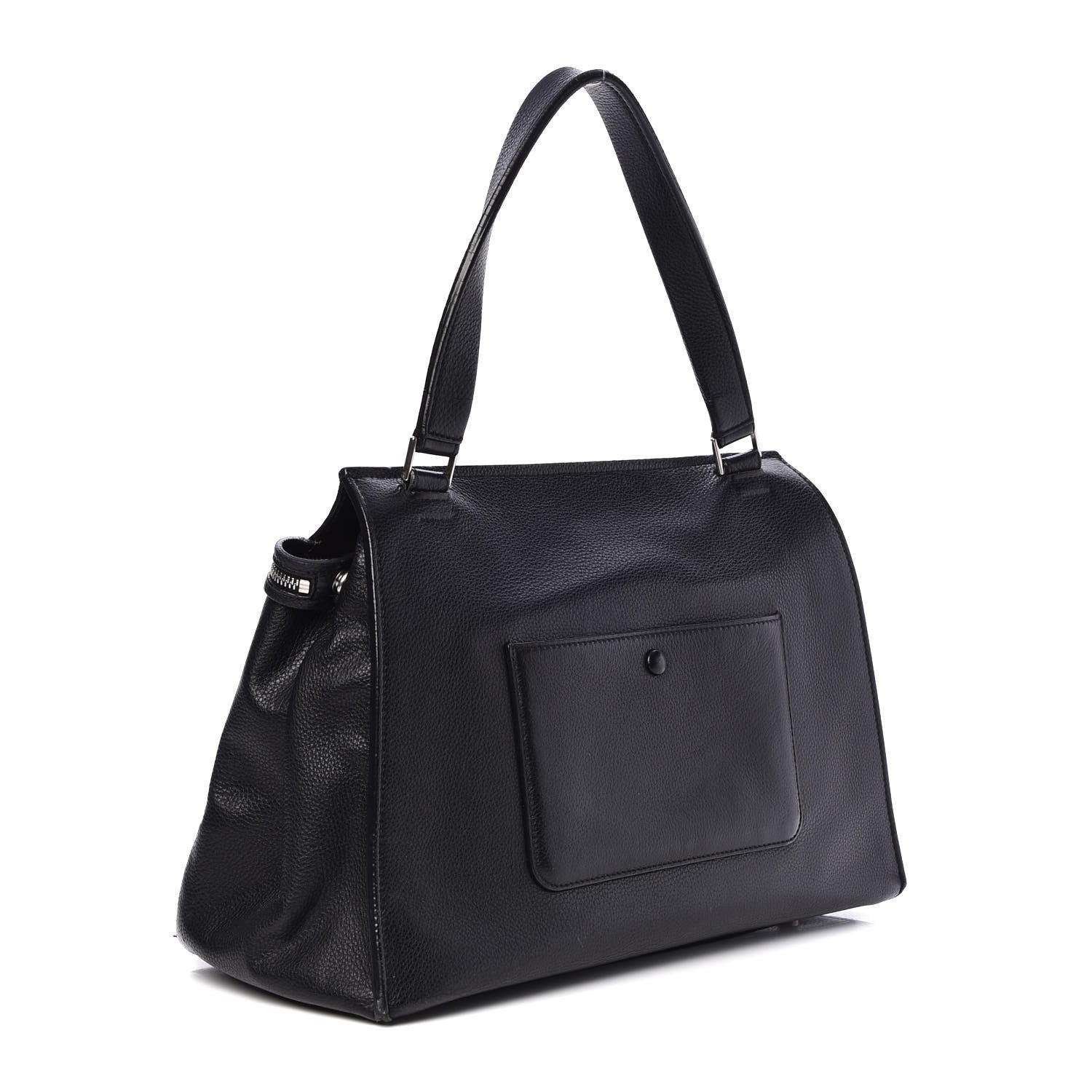 Celine Supple Calfskin Medium Edge Shoulder Bag Black 3 of 11