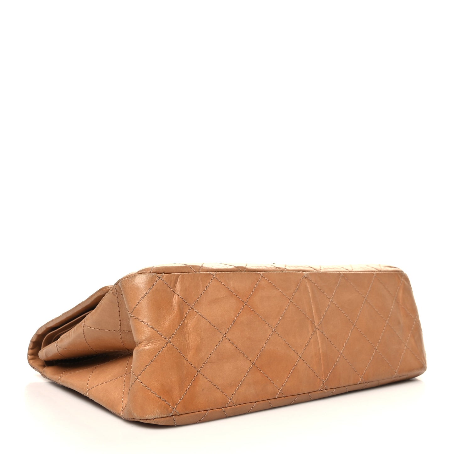 Aged Calfskin Quilted 2.55 Reissue 227 Flap Brown