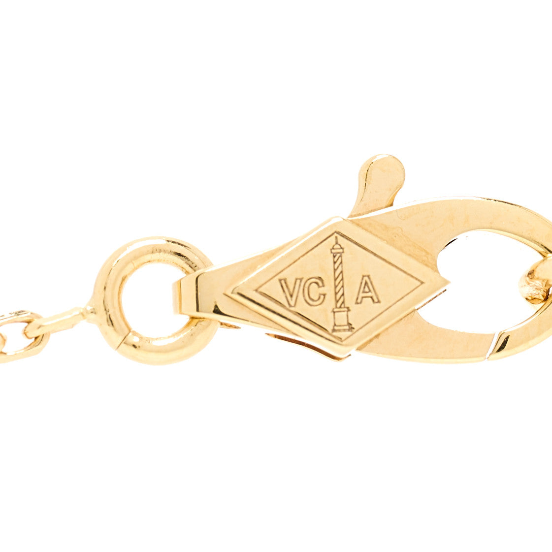 18K Yellow Gold Mother of Pearl Sweet Alhambra Butterfly Bracelet