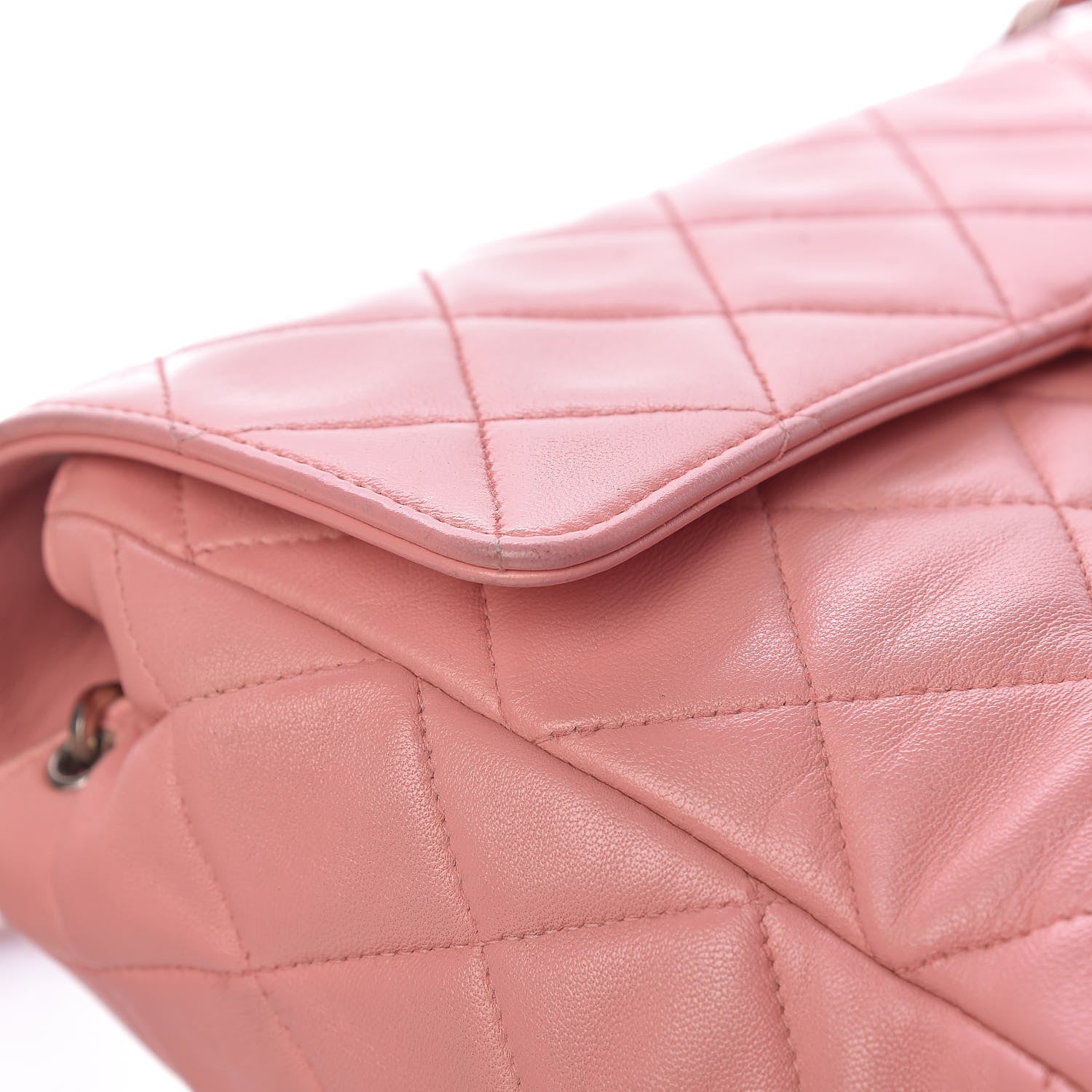 Chanel Lambskin Quilted Small Single Flap Pink 13 of 21