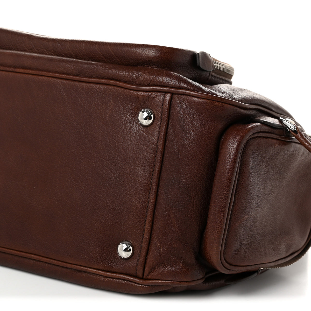Washed Calfskin Re-Edition 2005 Sacca Hobo Cocoa