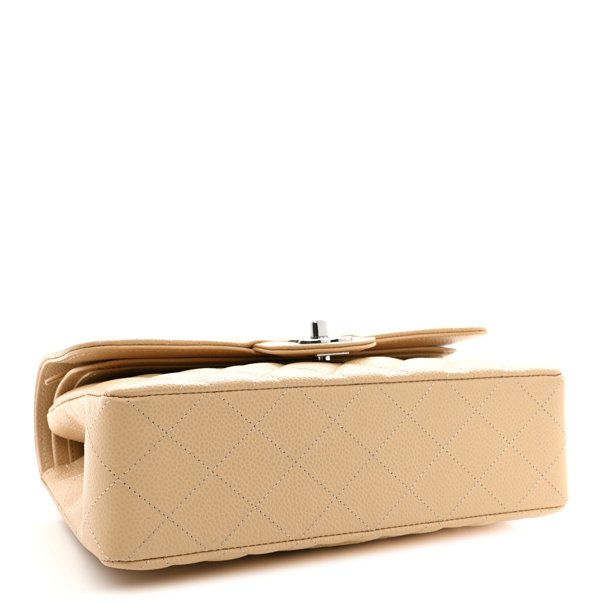 Chanel Caviar Quilted Small Double Flap Beige 4 of 10