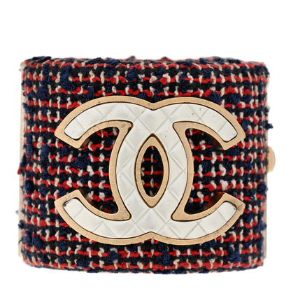 Chanel Tweed CC Cuff Multicolor 1 of 5