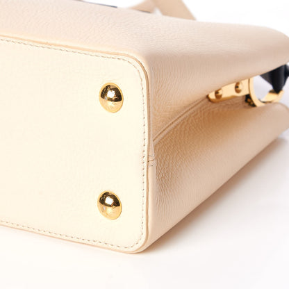 Louis Vuitton Taurillon Capucines PM Creme Black 9 of 9