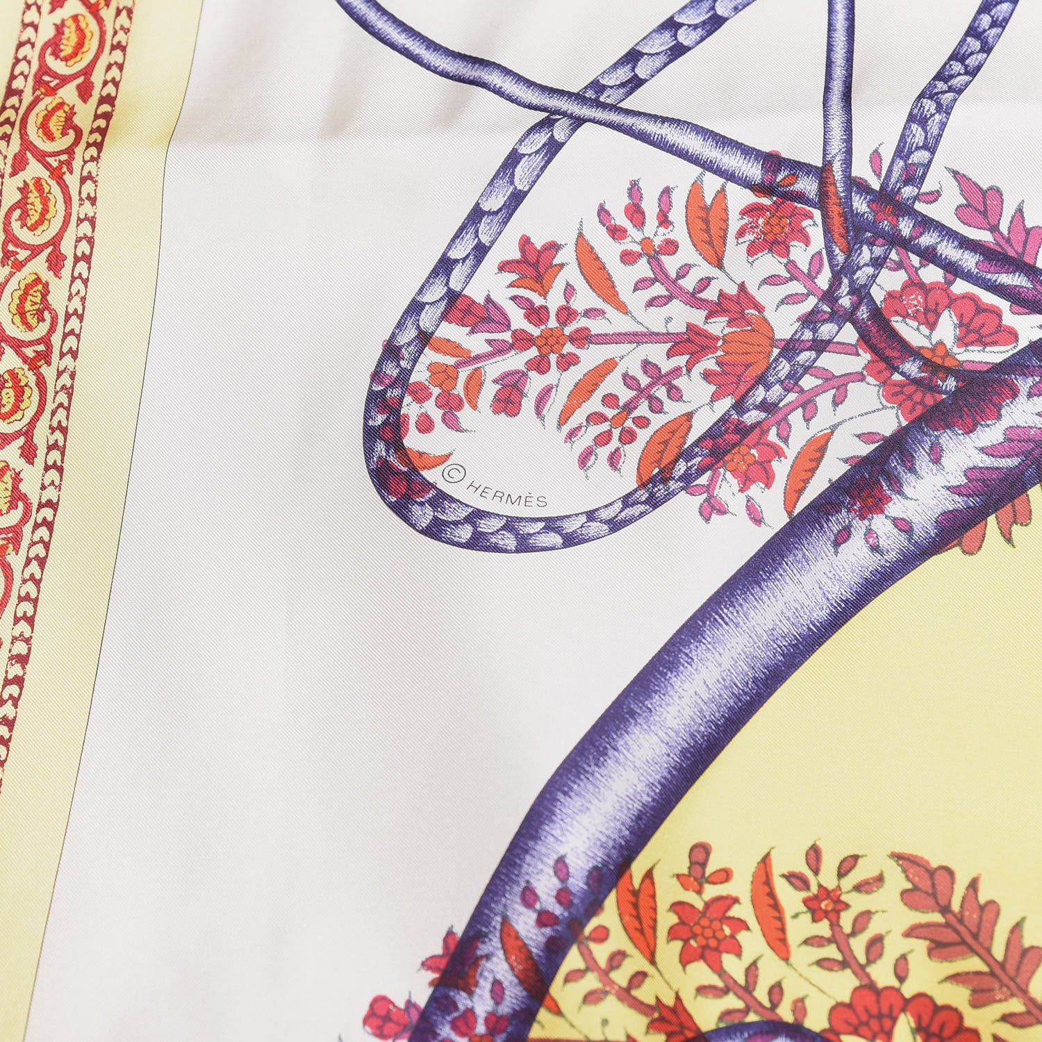 Hermes Silk Coup de Fouet Au Bloc Scarf 140 4 of 4