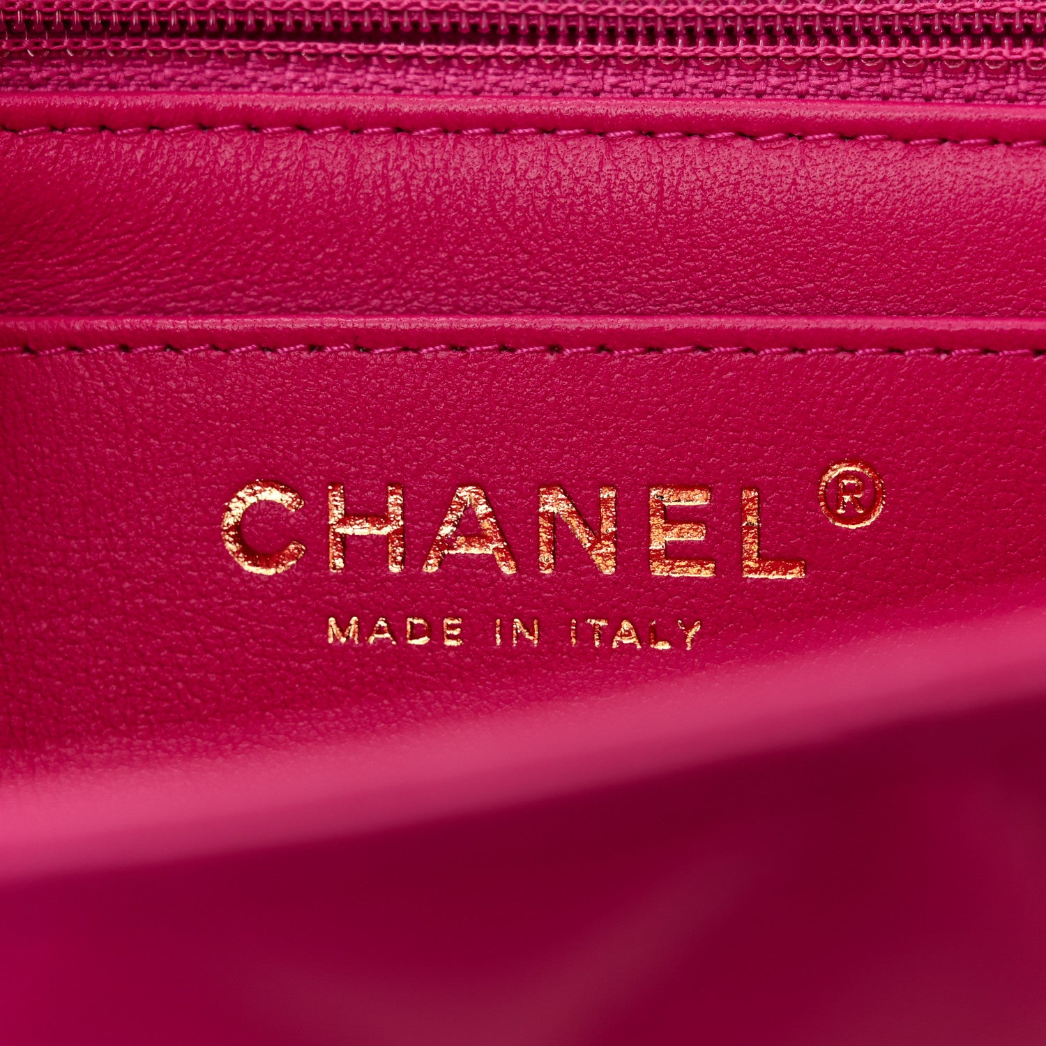 Chanel Lambskin Quilted Mini Rectangular Flap Fuchsia 6 of 11