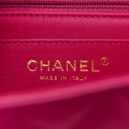 Chanel Lambskin Quilted Mini Rectangular Flap Fuchsia 6 of 11