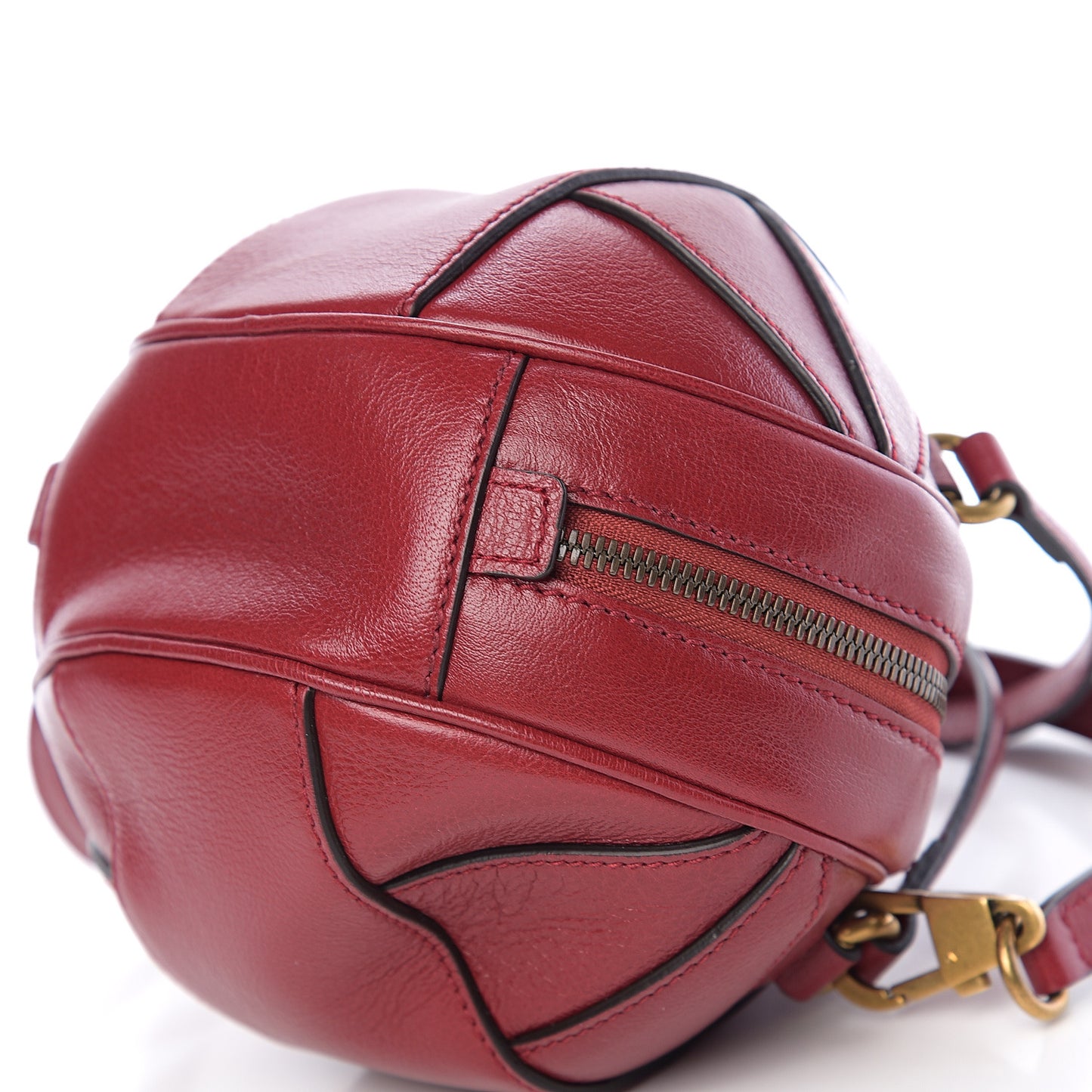 Piuma Lux Energy Mini Tifosa Basketball Shaped Shoulder Bag Romantic Cerise