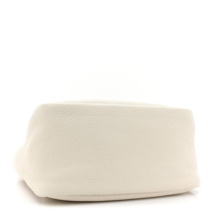Prada Vitello Daino Soft Small Zippered Top Handle Bag White 4 of 8