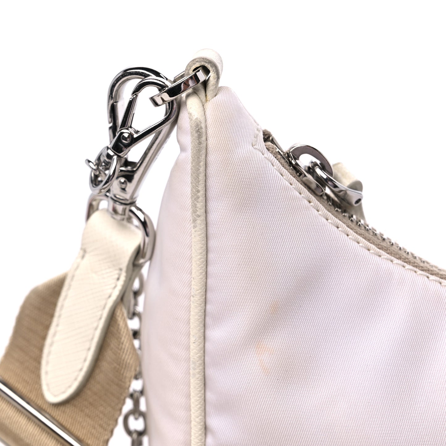 Nylon Re-Edition 2005 Shoulder Bag White