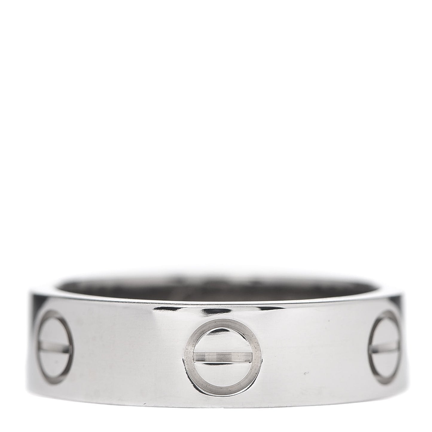18K White Gold 5.5mm LOVE Ring 55 7.25
