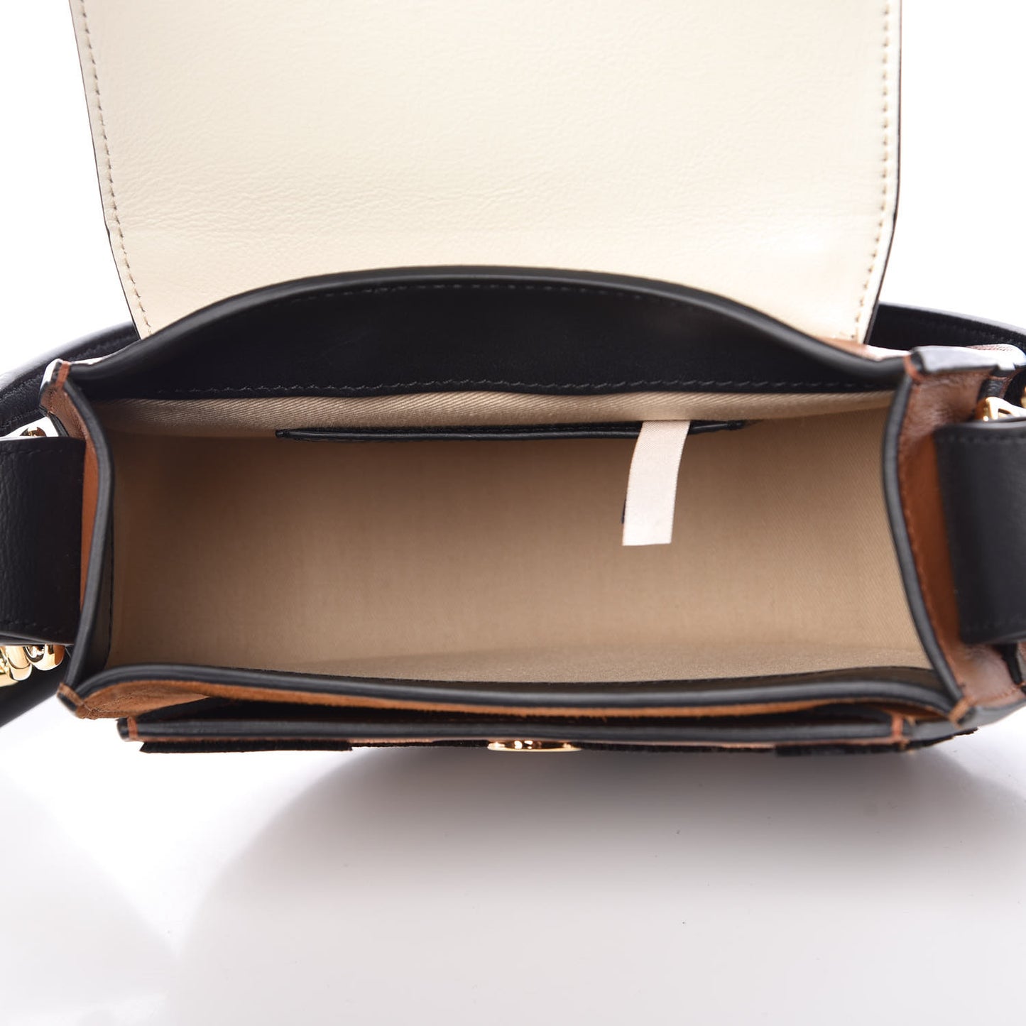 Velvet Calfskin Animal Print Small Tess Bag Caramel