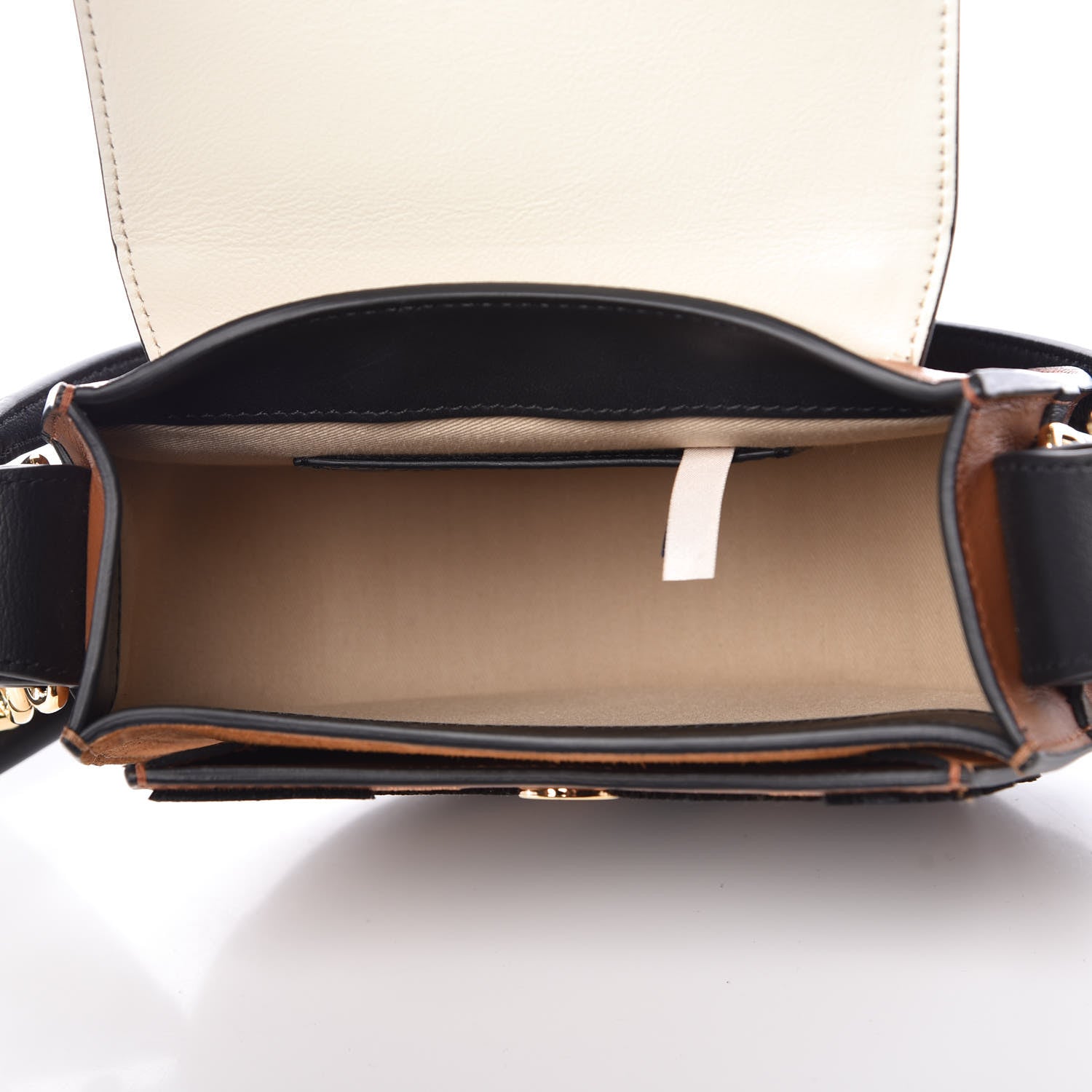 Chloe Velvet Calfskin Animal Print Small Tess Bag Caramel 5 of 9