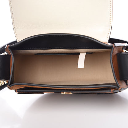 Chloe Velvet Calfskin Animal Print Small Tess Bag Caramel 5 of 9