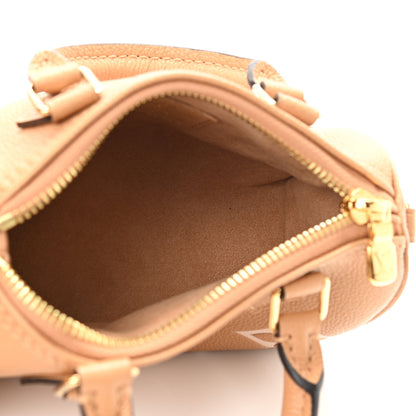 Louis Vuitton Empreinte Monogram Giant Nano Speedy Arizona Creme 5 of 10