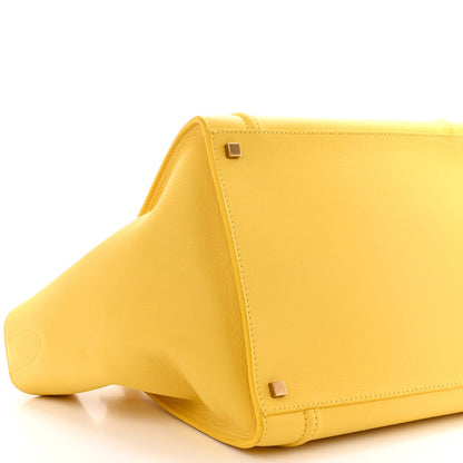 Celine Grained Calfskin Medium Phantom Luggage Yellow 9 of 10