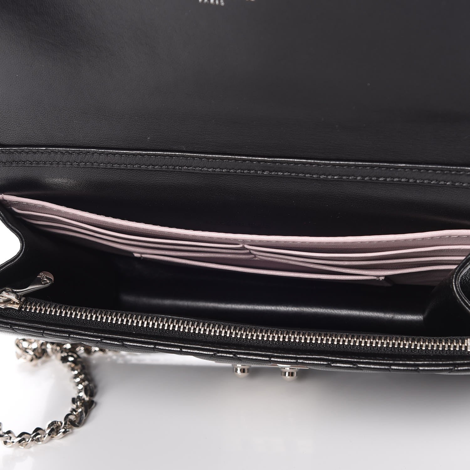 Christian Dior Lambskin Cannage Miss Dior Promenade Pouch Black 5 of 10