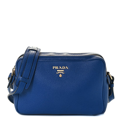 Prada Vitello Phenix Camera Bag Blue 1 of 14