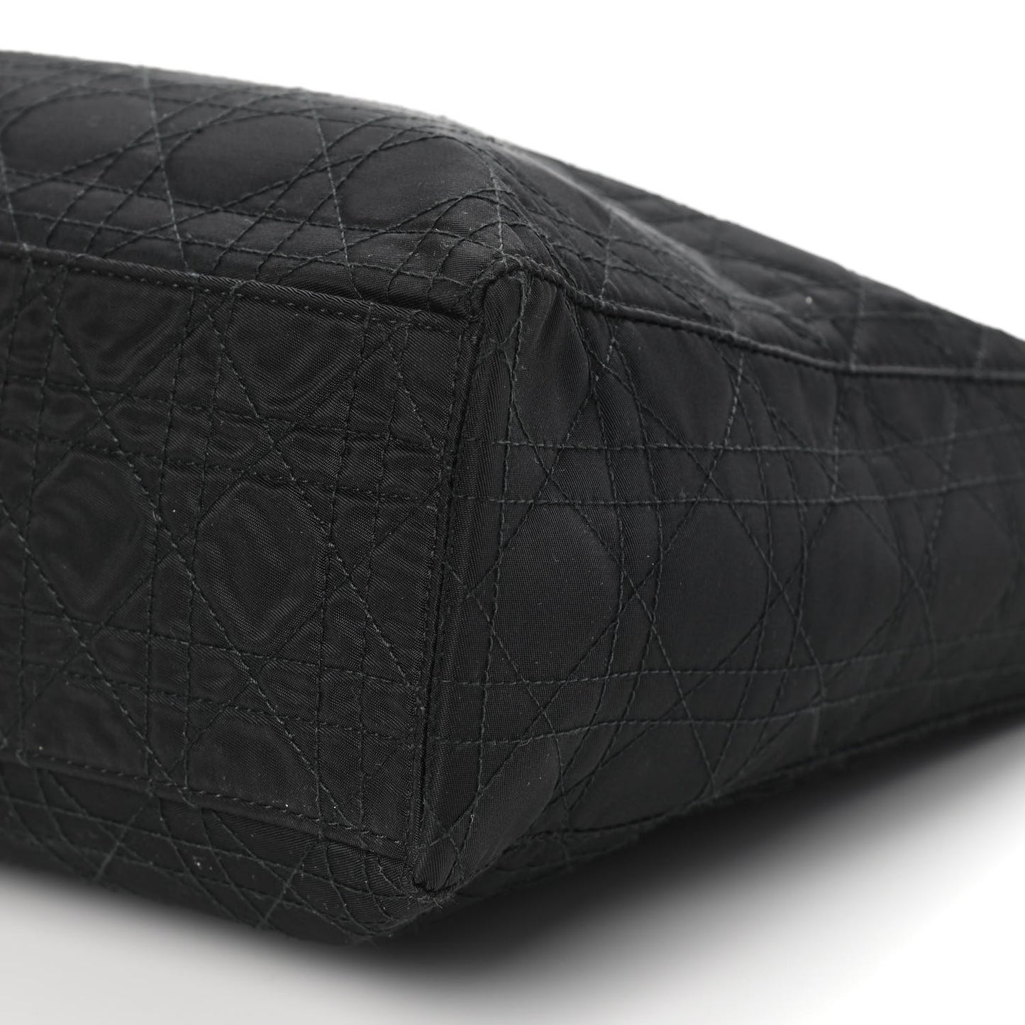 Nylon Cannage Large Lady Dior Black